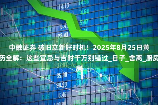 中融证券 破旧立新好时机！2025年8月25日黄历全解：这些宜忌与吉时千万别错过_日子_舍离_厨房