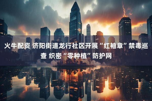 火牛配资 济阳街道龙行社区开展“红袖章”禁毒巡查 织密“零种植”防护网